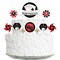 Big Dot of Happiness Las Vegas - Casino Birthday Party Cake Decorating Kit - Happy Birthday Cake Topper Set - 11 Pieces